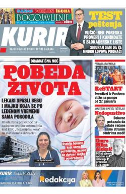 Kurir - broj 4269, 19. jan 2026.