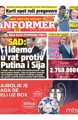 Informer - broj 3473, 15. sep 2023.