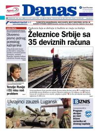 Danas - broj 6167, 18. avg 2014.