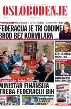 Oslobođenje - broj 24.099, 8. jan 2014.