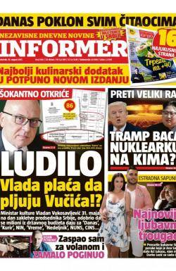 Informer - broj 1610, 10. avg 2017.