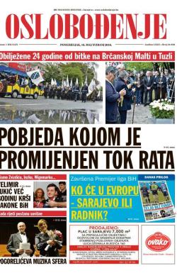 Oslobođenje - broj 24.958, 16. maj 2016.