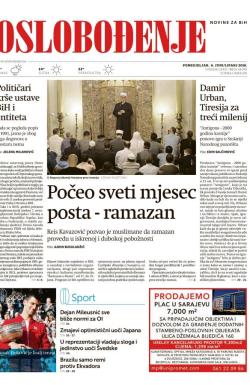Oslobođenje - broj 24.979, 6. jun 2016.