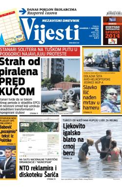 Vijesti - broj 5902, 1. sep 2014.