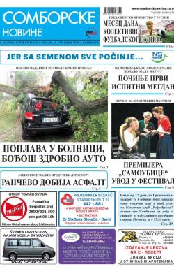 Somborske novine - broj 3338, 15. jun 2018.