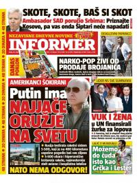 Informer - broj 1854, 30. maj 2018.