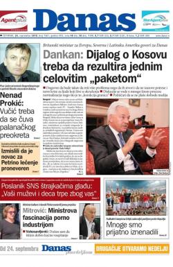 Danas - broj 7661, 20. sep 2018.