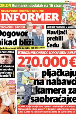 Informer - broj 291, 18. apr 2013.