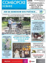 Somborske novine - broj 3449, 31. jul 2020.