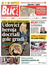 Blic - broj 6726, 3. nov 2015.