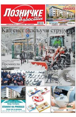 Lozničke novosti - broj 931, 16. jan 2026.