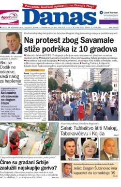 Danas - broj 6939, 28. sep 2016.