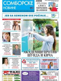 Somborske novine - broj 3349, 31. avg 2018.