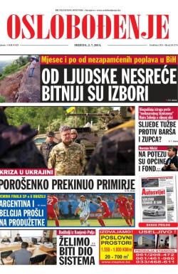 Oslobođenje - broj 24.274, 2. jul 2014.