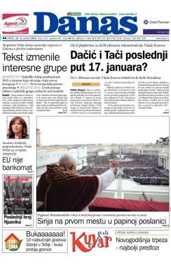 Danas - broj 5567, 26. dec 2012.