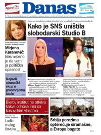 Danas - broj 7743, 11. dec 2018.