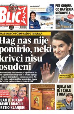 Blic - broj 7482, 11. dec 2017.