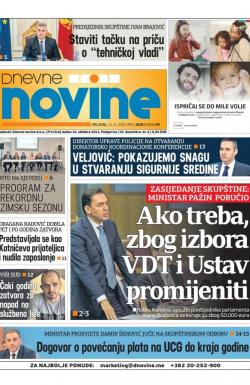 Dnevne novine - broj 2528, 13. nov 2019.