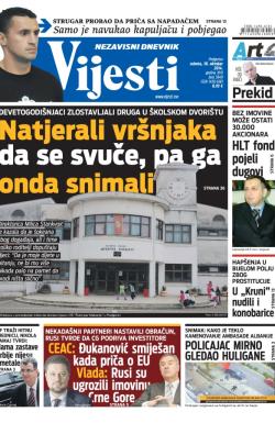 Vijesti - broj 5949, 18. okt 2014.