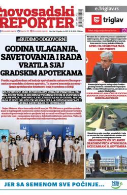 Novosadski reporter - broj 292, 18. sep 2020.