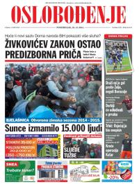 Oslobođenje - broj 24.447, 22. dec 2014.