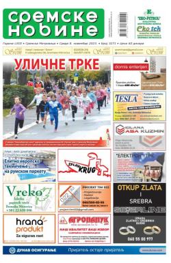 Sremske Novine - broj 3271, 8. nov 2023.