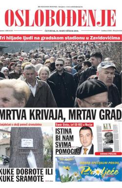 Oslobođenje - broj 24.912, 31. mar 2016.