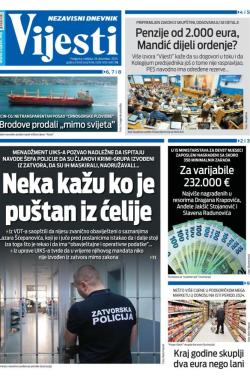 Vijesti - broj 9936, 28. dec 2025.