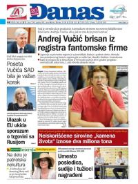 Danas - broj 7240, 26. jul 2017.