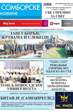 Somborske novine - broj 3569, 18. nov 2022.