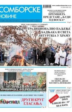 Somborske novine - broj 3629, 12. jan 2024.