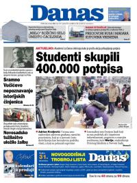 Danas - broj 10107, 30. dec 2025.