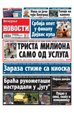 Večernje novosti - broj 1032, 16. sep 2013.
