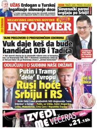 Informer - broj 1391, 21. nov 2016.