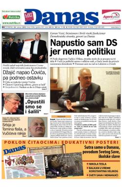 Danas - broj 5596, 24. jan 2013.
