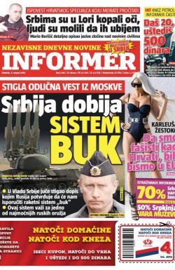 Informer - broj 1298, 4. avg 2016.