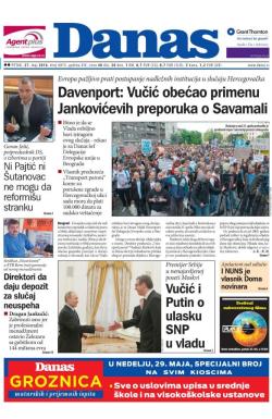 Danas - broj 6815, 27. maj 2016.