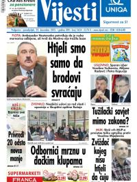 Vijesti - broj 5654, 23. dec 2013.
