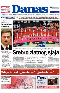 Danas - broj 6195, 15. sep 2014.