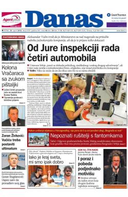 Danas - broj 6787, 29. apr 2016.