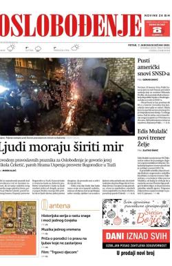 Oslobođenje - broj 26884, 7. jan 2022.