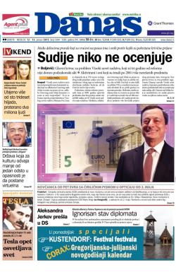 Danas - broj 5584-5585, 12. jan 2013.