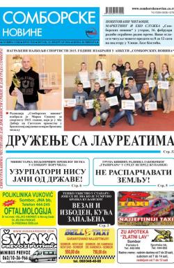 Somborske novine - broj 3216, 12. feb 2016.