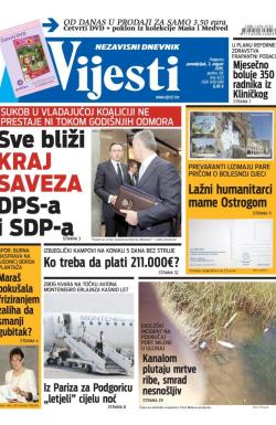 Vijesti - broj 6233, 3. avg 2015.