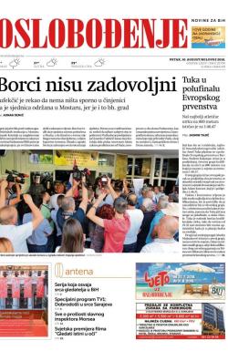 Oslobođenje - broj 25756, 10. avg 2018.