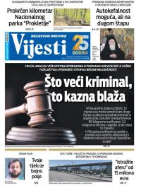 Vijesti - broj 8654, 16. maj 2022.
