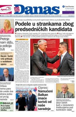 Danas - broj 7065, 1. feb 2017.