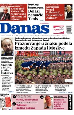 Danas - broj 6431-6432, 9. maj 2015.