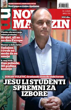Novi magazin - broj 733, 15. maj 2025.