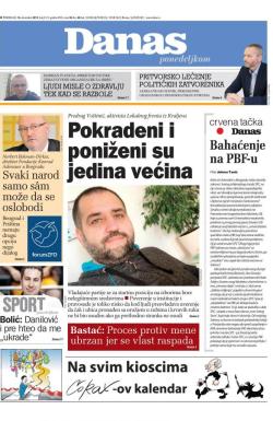Danas - broj 8113, 16. dec 2019.